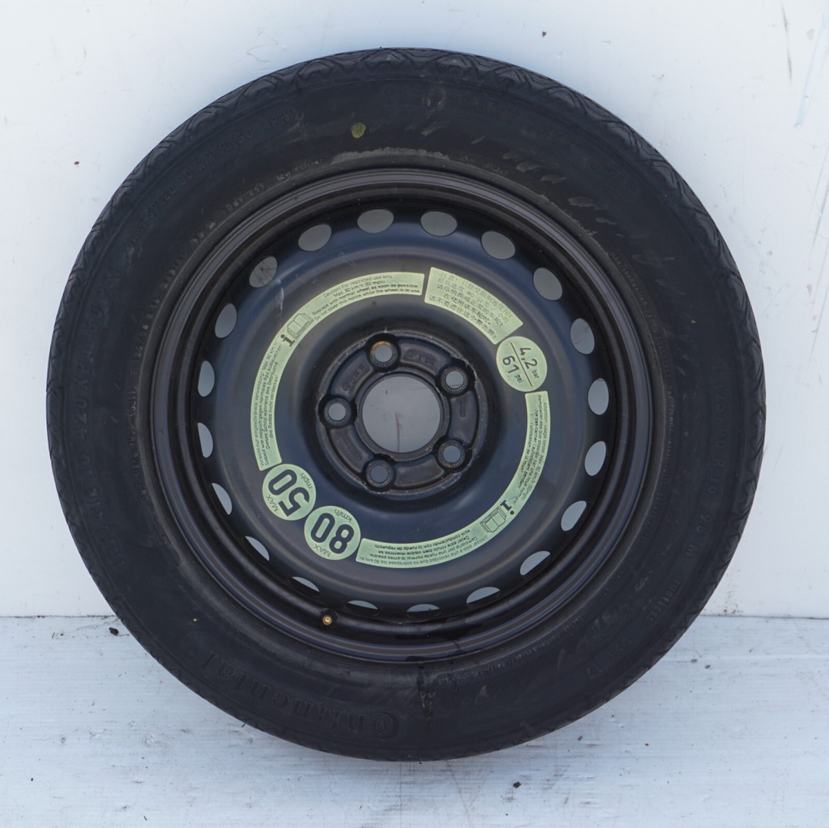 MERCEDES BENZ SPARE TIRE 16インチ 2008-2014 Mercedes-Benz W204 C250 C300 C350 16