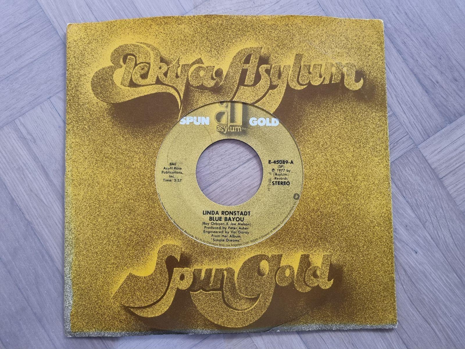 7"" Single Linda Ronstadt - Blue Bayou/ It's so easy Vinyl US