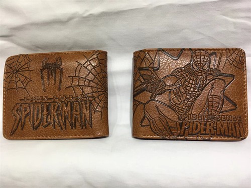 Cartera corta unisex de cuero PU para disfraces de anime en relieve Spider-Man - Imagen 5 de 6