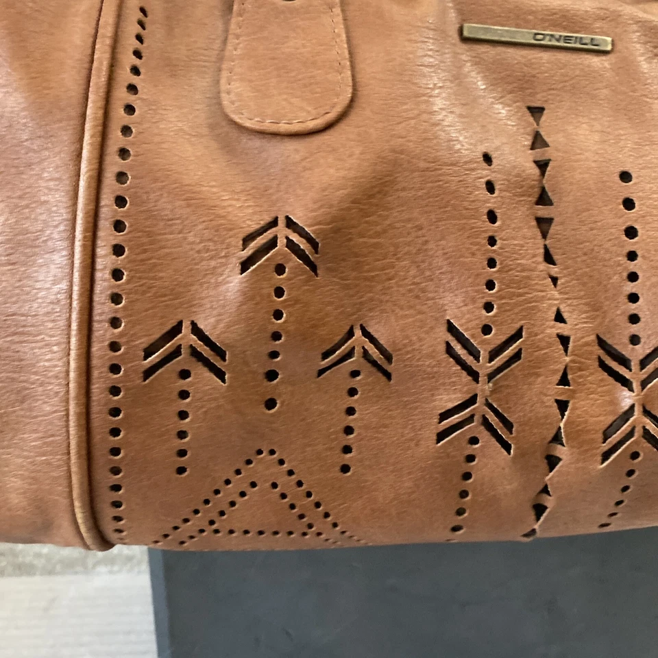 O'NEILL Bolso de Mano Cartera Viaje Boho Hippie Marrón Western Tribal Azteca RARO Foto 2 de 4
