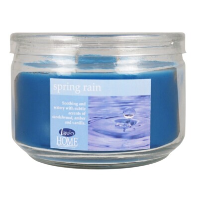 34,33 /kg- 2x Langley Home Duftkerze/Glas, Brenndauer 45 Std.- Spring Rain- 284g