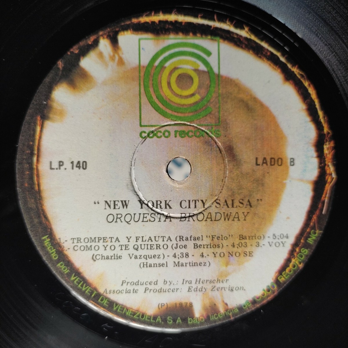 Orquesta Broadway ‎– New York City Salsa [1978] Vinyl LP