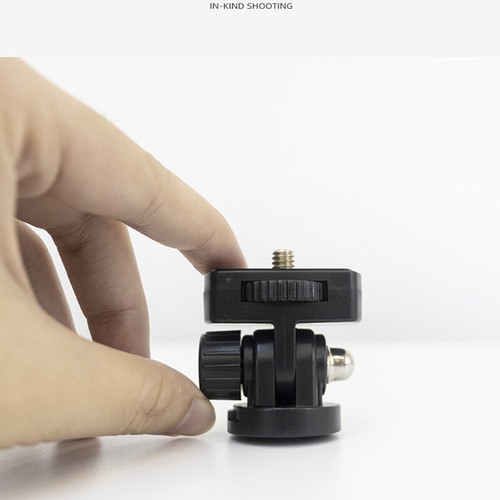 1/4" Hotshoe Mount Adapter 360 Degree Rotatable Aluminum Tripod Head _xa - Photo 9/9