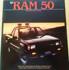 1987 Dodge Ram 50 Custom Sport Power Ram Pickup Truck Nos Sales Brochure