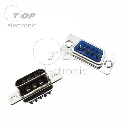 10PCS VGA Male Plug DB9 9P D-SUB 2 Rows Solder Type Connector Socket PC - Picture 3 of 6