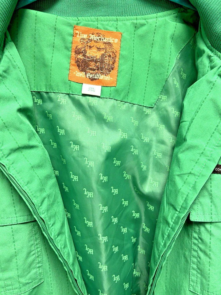 Chaqueta Para Hombres Live Mechanics Café Racer Estilo Kelly Verde Aluta Continua Talla 2XL Foto 4 de 4