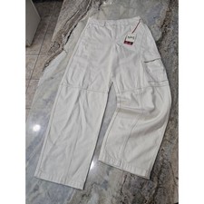 Woolrich for Target Cargo Pants Women  s 4 Cream Utility Baggy NWT