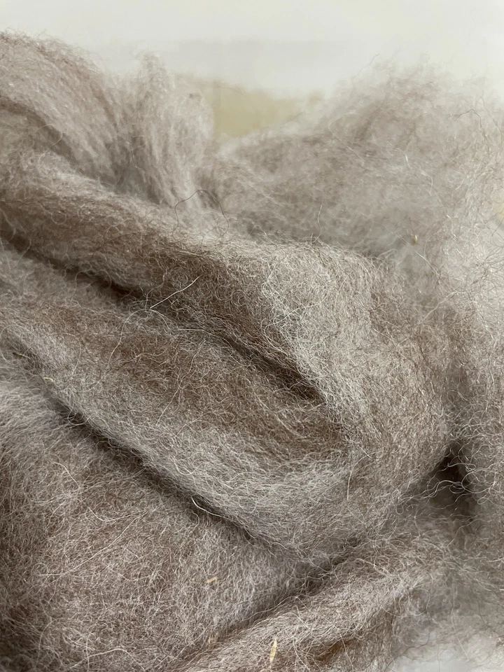 Alpaca Wool Fiber Fleece Spin Felting Washed Cleaned 1st Cut Long Fiber - Image 2 of 3