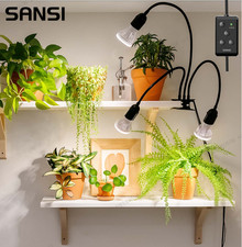 SANSI LED Grow Lights 30W=450W Full Spectrum Indoor Plants Grow Lamp With Timer