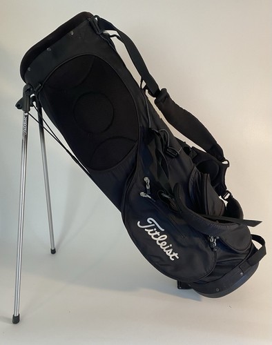 VTG Titleist Black Golf Club Bag w/ Shoulder Strap & Leg Lock Stand lightweight