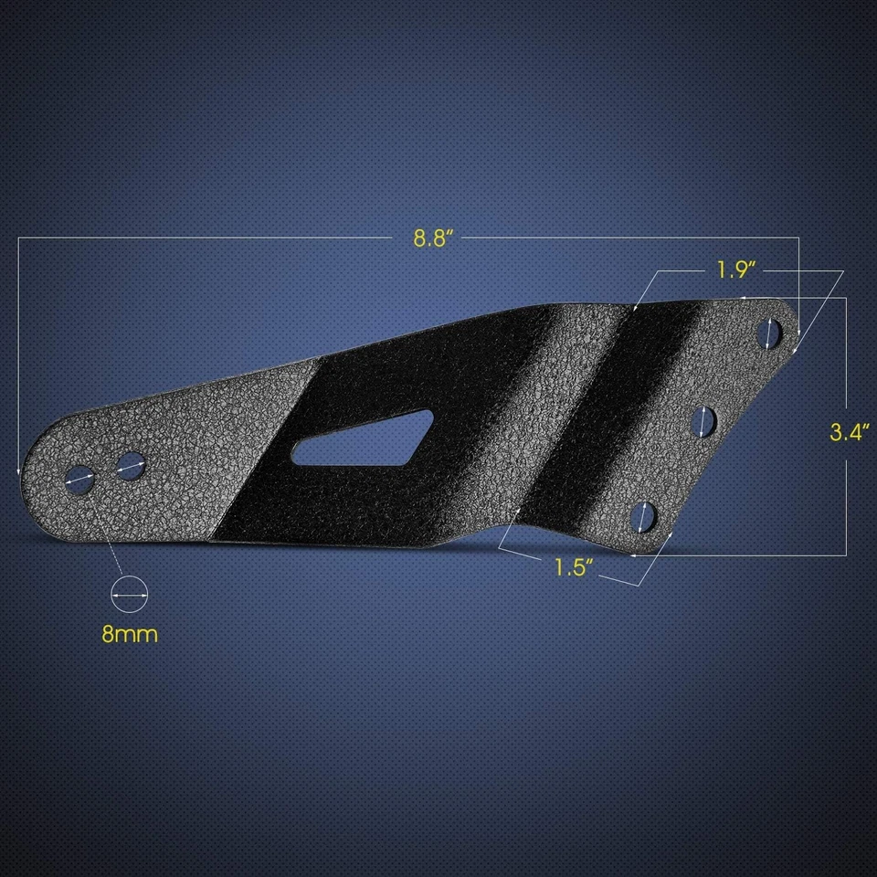 Suporte de luz Nilight 90031B 2 peças 52” LED curvo Chevy 1999-2006/52, preto - Imagem 2 de 4