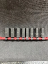 Matco Tools SAIP86V 1/4” Drive SAE 6 Point ADV MID LENGTH Impact Socket Set 8-pc