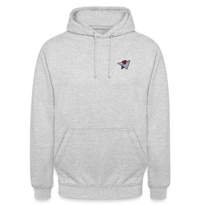 Paper Plane Stickerei Unisex Hoodie
