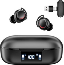 IAMJOY Wireless Gaming Earbuds with Mic - Low Latency for PS5/PC