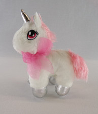 Dan Dee Collectors Choice Unicorn 7  x9  Small Plush Stuffed White  Pink NWOT