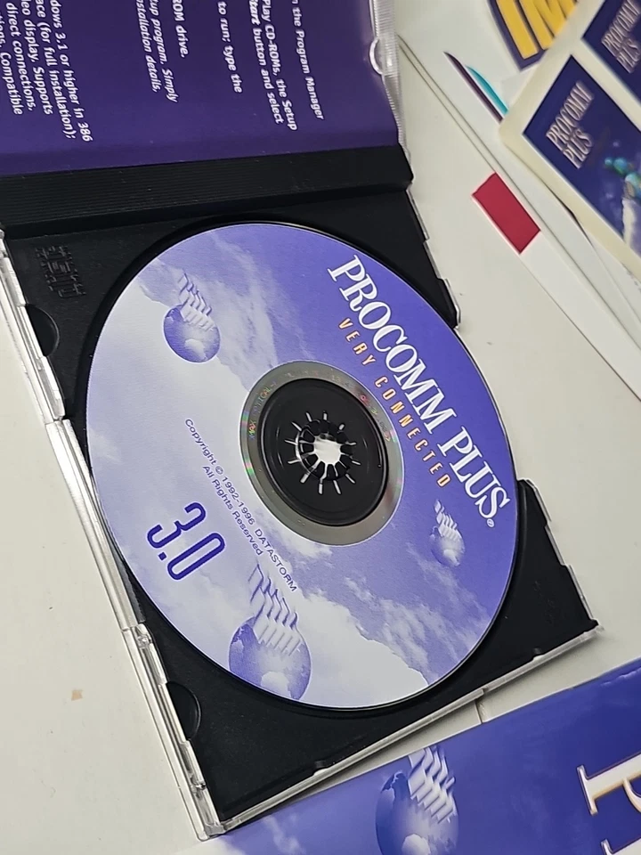 Procomm Plus 3.0 Very Connected User Guide Installation CD Data Storm - Image 3 of 4