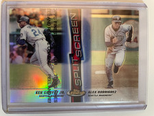 1999 Finest Split Screen Refractor Left Alex Rodriguez Ken Griffey Jr (HOF)