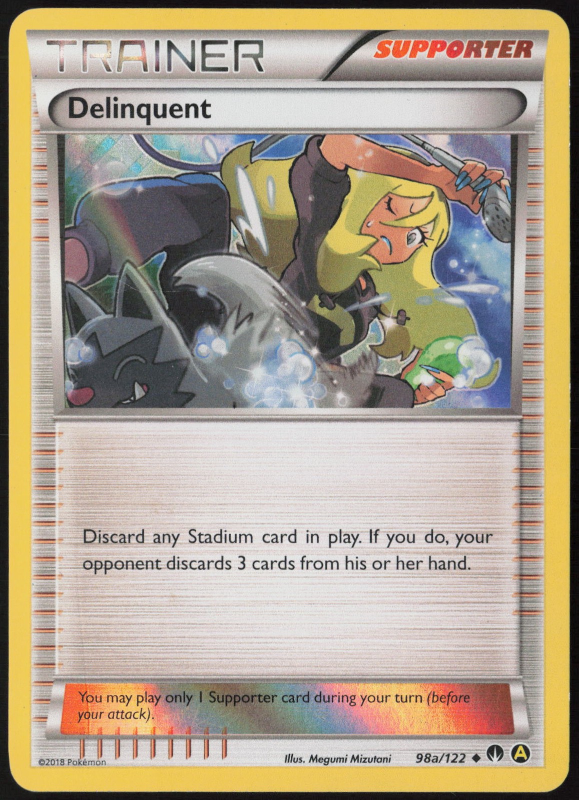 Delinquent - 98a/122 Holo 098a/122 Alternate Art Promos NM