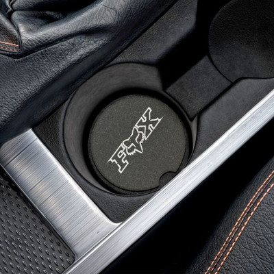 Fox Racing Logo Soapstone Cup Mat Insert   Premium Car Drink Holder Coaster