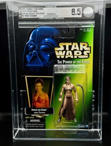 Kenner 1997 Star Wars GC PoTF2 Frz Frame: Leia Jabba's Prisoner AFA 90 NM/MT