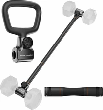 Flexible Dumbbell Converter - 260 LBS Weight Capacity Adjustable Alloy Steel Bar