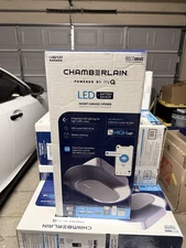 Chamberlain 3/4 HP LED Smart Quiet Belt Drive Garage Door Opener wBattery Backup