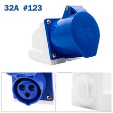16A/32A 3Pin Industrial Plug Socket 2P+E IP44 Waterproof Electrical Wire Connect
