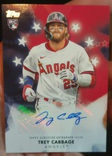 ⚾️ TREY CABBAGE Topps Baseball Stars  ROOKIE AUTOGRAPH 🔥 ASTROS Pirates ANGELS