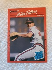 1989 Leaf Mike Fetters #35 Rated Rookie California Angels Baseball Card. rookie card picture