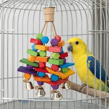 Colorful Parrot Chew Toys Bite Resistant Bird Climbing Toys Rainbow Bite String
