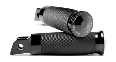 Performance Machine 0035-0083-B Footpegs Contour - Black Ano