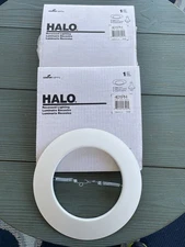 Cooper Halo Recessed Lighting White 6” Open Trim Rings 401PH Lot Of 2