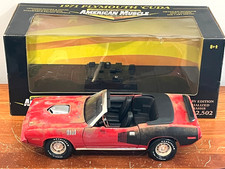 Ertl 118 1971 Plymouth Hemi Cuda Custom Barn Find Convertible