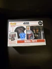 Funko Pop! Tees Star Wars Mandalorian Boba Fett Vinyl Figure + T-Shirt Sz Small