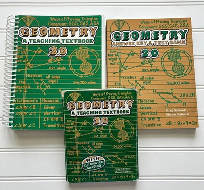 Geometry A Teaching Textbook 2.0 Complete Set  12 CDs Workbook Answer Key