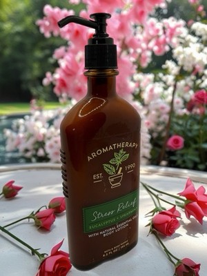 Bath & Body Works Aromatherapy Stress Relief Eucalyptus Spearmint Lotion 6.5oz C