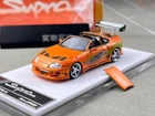 TG FS 1:64 Orange Supra A80 Convertible Figure Sport Model Diecast Metal Car New