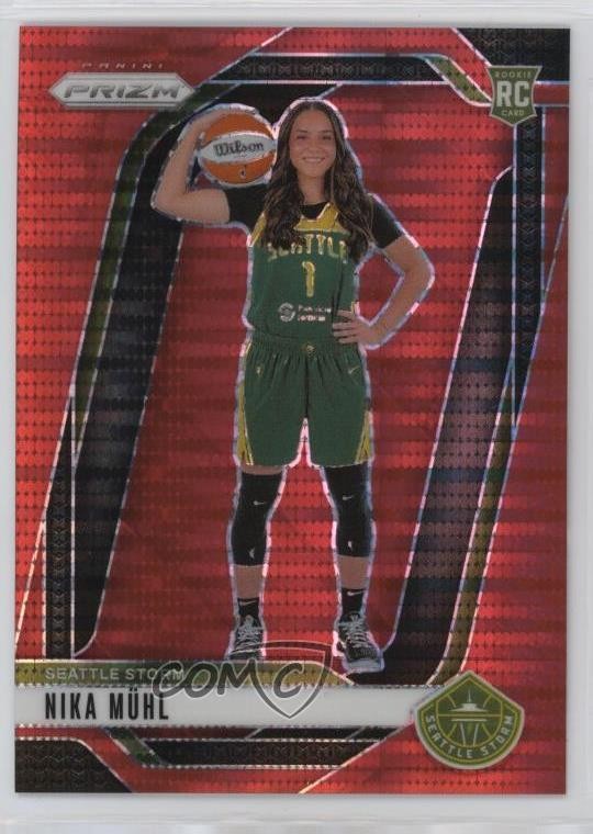 2024 Panini Prizm WNBA Red Pulsar 160/299 Nika Muhl Mühl #146 Rookie RC 1at6