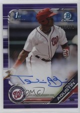 2019 Bowman Chrome Prospects Purple Refractor 206/250 Telmito Agustin Auto 2f9