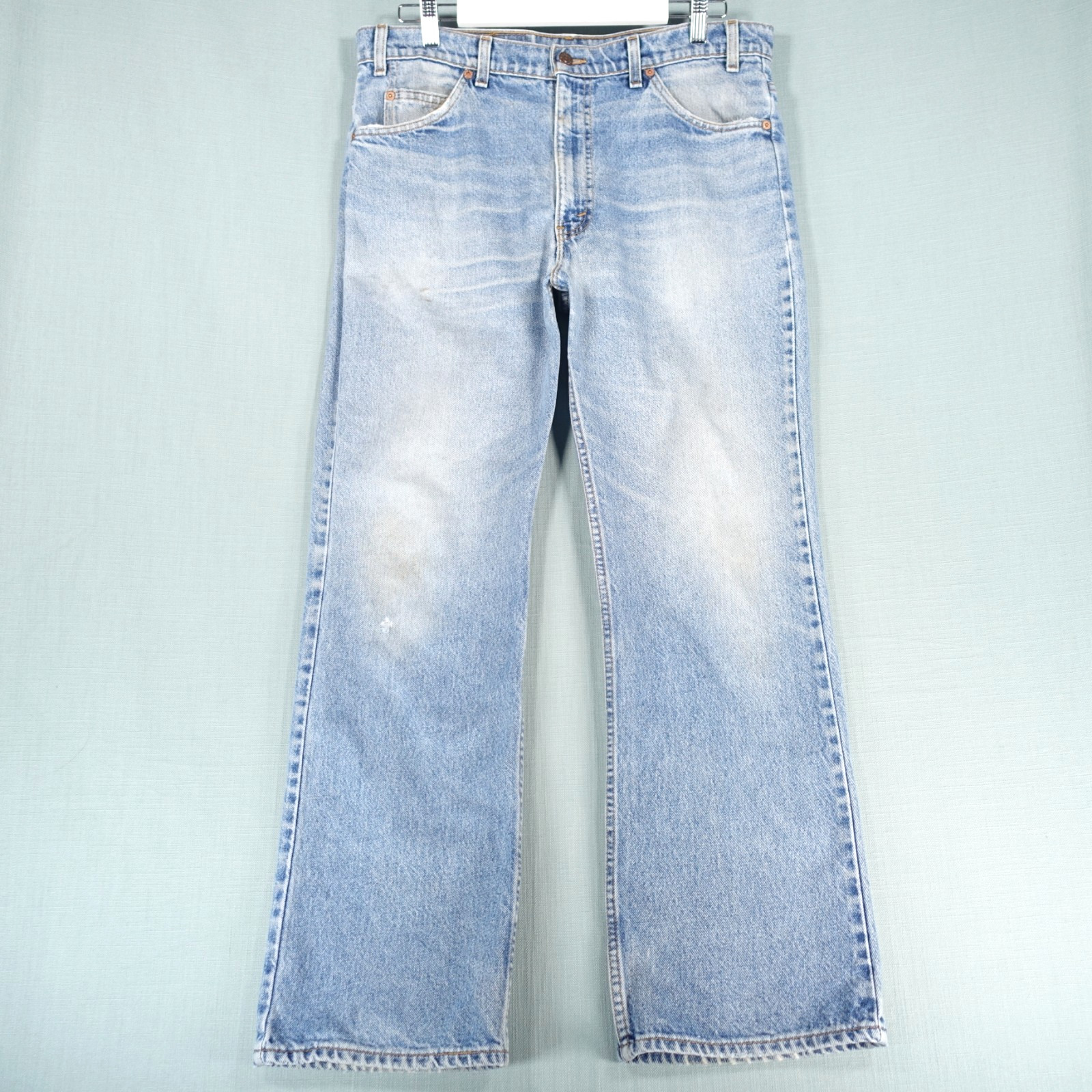Vtg Levis 517 Jeans Men W36 L30 Blue Cotton Bootcut Orange Tab Batwing Pants Y2K