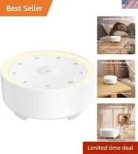 Compact Sleep Sound Machine with 20 Soothing Sounds & Adjustable Night Light