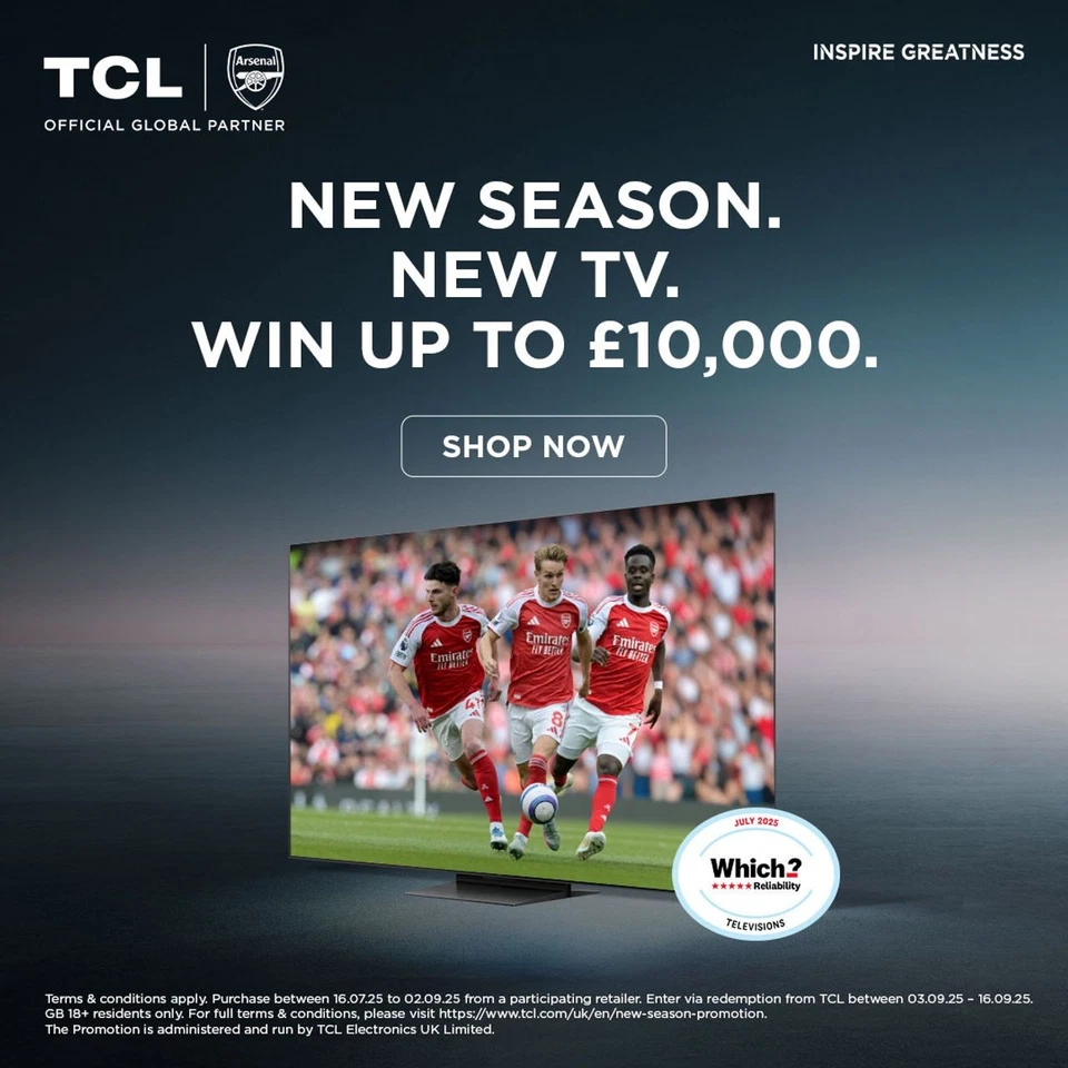 TCL 75V6C-UK 75 Inch LED 4K Ultra HD Smart TV Bluetooth WiFi - Image 3 of 4