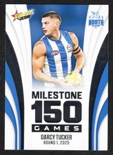 2026 AFL SELECT FOOTY STARS MILESTONE GAMES CARD -[NTH MELB]- MG67 Darcy TUCKER