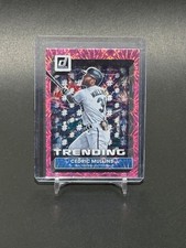 2022 Panini Donruss #T-4 Cedric Mullins Trending Pink Fireworks Baltimore