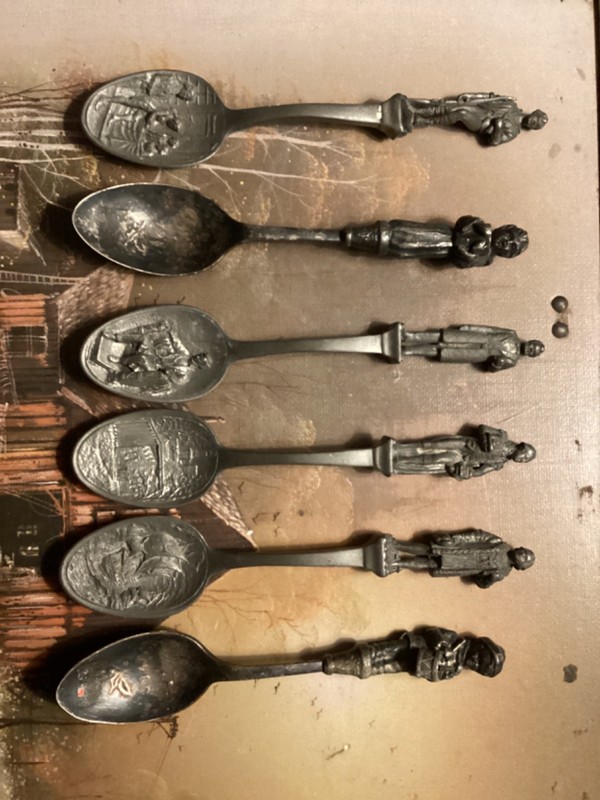antique figural spoon lot some reed and barton