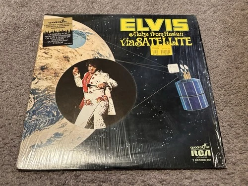 Elvis Aloha From Hawaii Via Satellite 1973 RCA Quad 12'' Vinyl Record w/Shrink