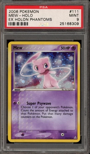 Pokemon Mew EX Holon Phantoms Holo Rare #111 PSA 9 Mint