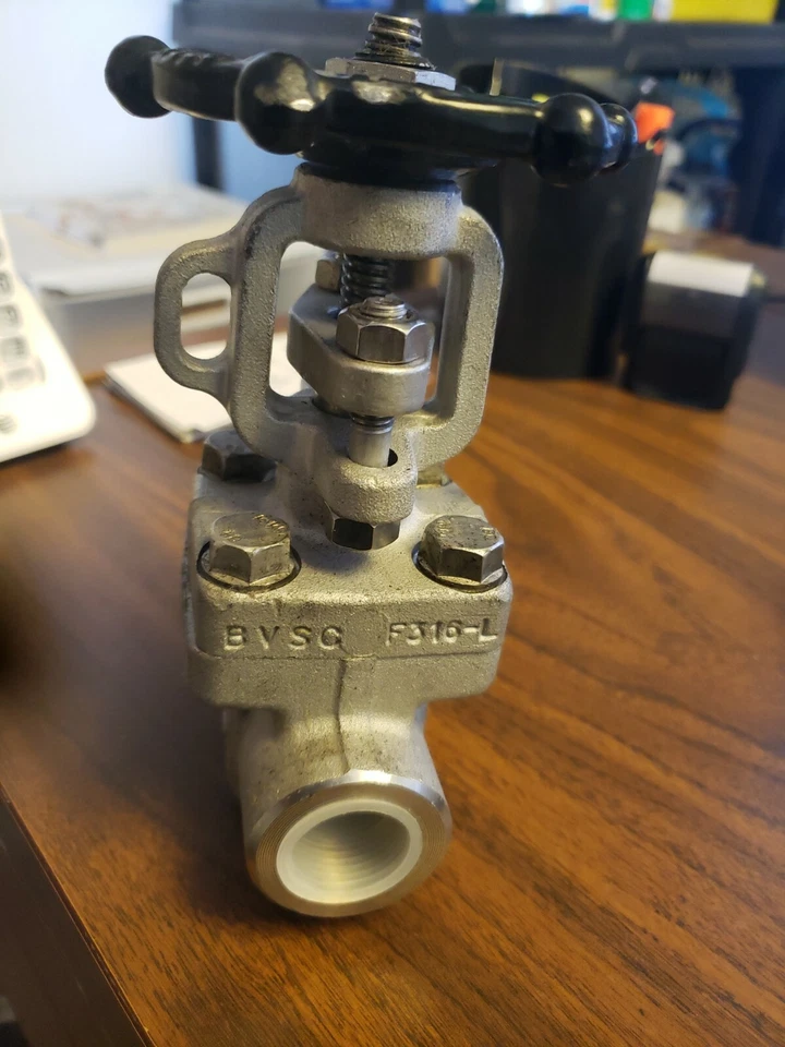 NEW AVF 3/4" #800 GATE VALVE BODY F316-L, BVSC, BVRX - Image 4 of 4