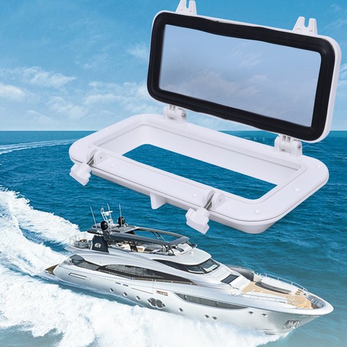 40x20cm Boot Marine Yacht Fenster Rechteckiges 4mm Geh?rtetem Glas Bullauge NEW