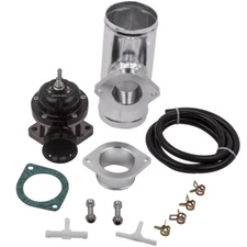 TURBO BOV BLOW OFF VALVE TYPE S/RS + 2.5" ALUMINUM FLANGE ADAPTER PIPE KIT